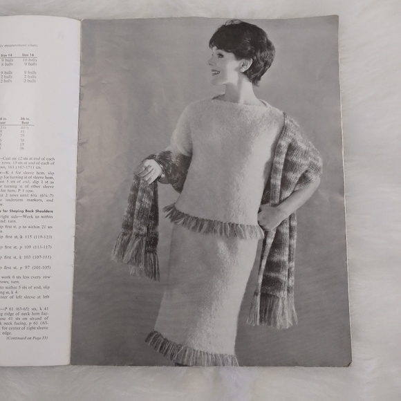 BOOK Vintage 1962 New Hand Knits volume 70, 20 patterns - Picture 15 of 16